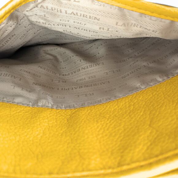 NWT Lauren Ralph Lauren Governors Lodge Flat Leather Crossbody Bag - Picture 6 of 9